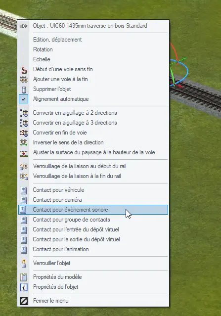 Image menu contextuel contact son fenêtre 3D EEP