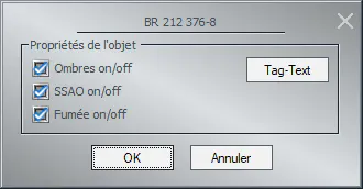 Prop_RM1 Plugin 2 EEP17, Fenêtre propriétés du matériel roulant